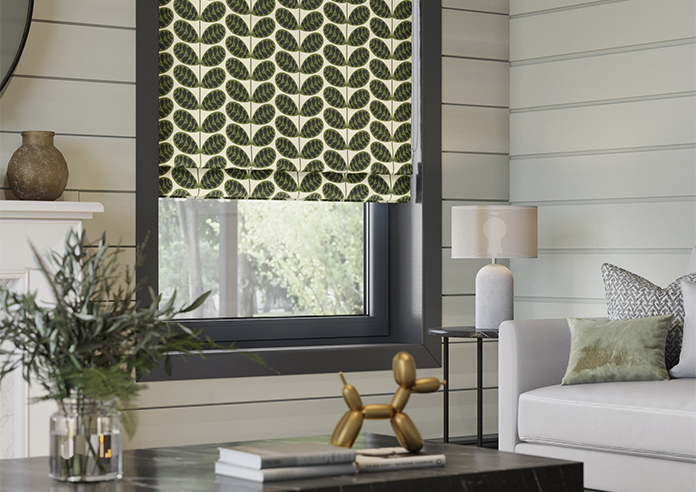 Orla Kiely Botanica Stem, Green - Twist&Fit Roman Blind - Image 5